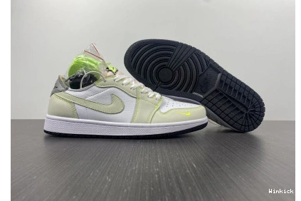 Low DM7837-10R White-Green Nike 1  Jordan  Air 0723